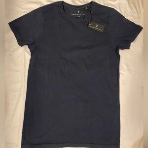 NEW American Tall Short Sleeve Tee T-Shirt Mens M All Cotton NWT Navy Blue